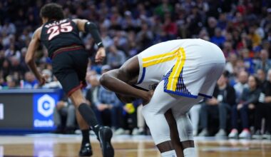 Golden State Warriors’ Draymond Green (foot) exits in second quarter vs. Philadelphia 76ers