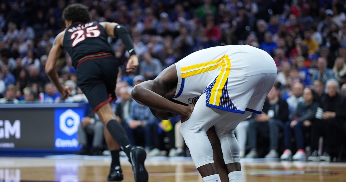 Golden State Warriors’ Draymond Green (foot) exits in second quarter vs. Philadelphia 76ers