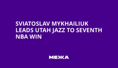 Sviatoslav Mykhailiuk Leads Utah Jazz to Seventh NBA Win | Ukraine news