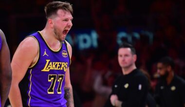 Golden State Warriors forward Jonathan Kuminga (00) stands on the court before a play against the Minnesota Timberwolves in the second quarter during game four of the second round for the 2025 NBA Playoffs at Chase Center.