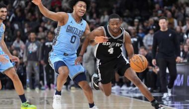 Harrison Barnes scores 31 points as the San Antonio Spurs beat the Memphis Grizzlies 126-119