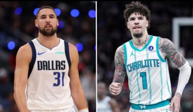 NBA Trade Rumors: LaMelo Ball in the mix for 3-Team Blockbuster Move Sending Klay Thompson to Lakers at Expense of $51 Million Star (Image sources: Getty and Imagn)