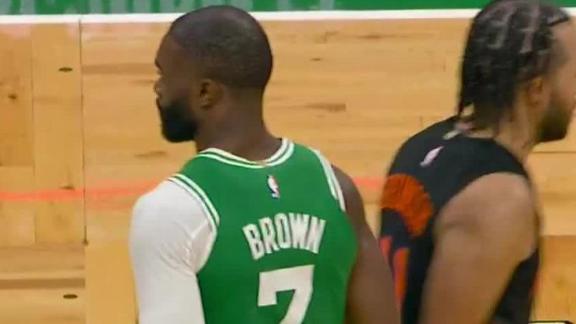 Celtics hold off late Knicks charge to win 123-117 in rematch of East semifinal