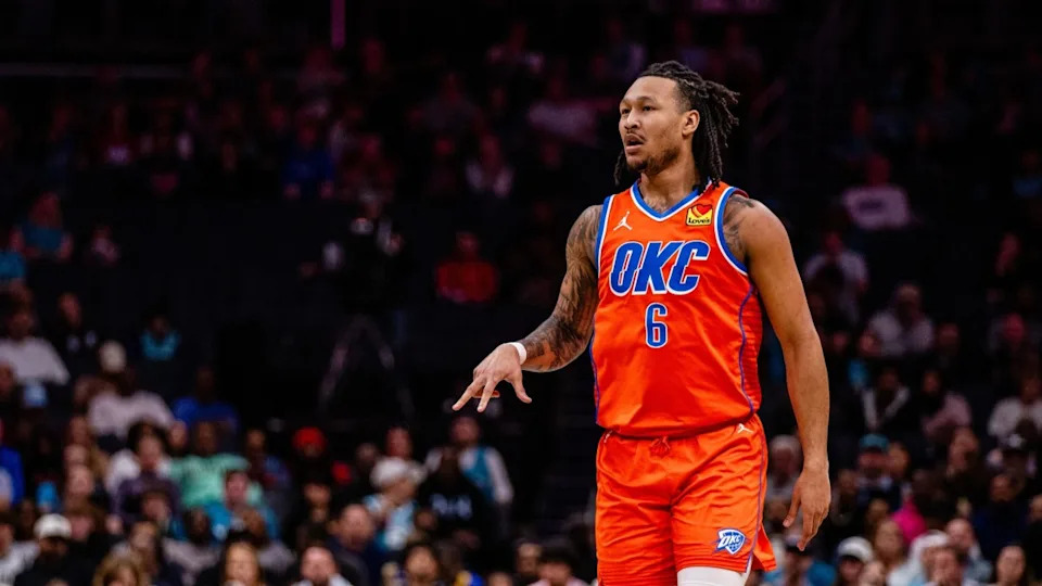 Oklahoma City Thunder forward Jaylin Williams (6)© Scott Kinser-Imagn Images