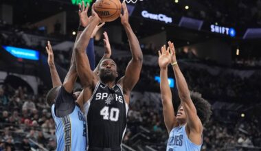 Harrison Barnes scores 31 points as the San Antonio Spurs beat the Memphis Grizzlies 126-119