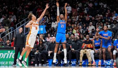 Full injury report for Monday's Hawks vs. Thunder matchup