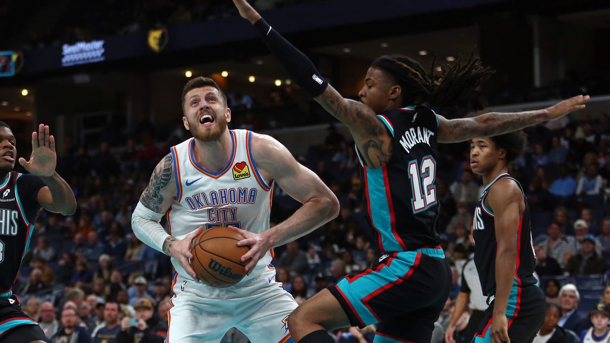 Full injury report for Monday's Grizzlies vs. Thunder matchup