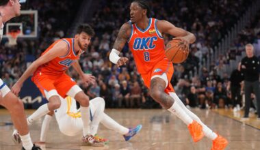 Best images from Thunder's 124-112 win over Warriors