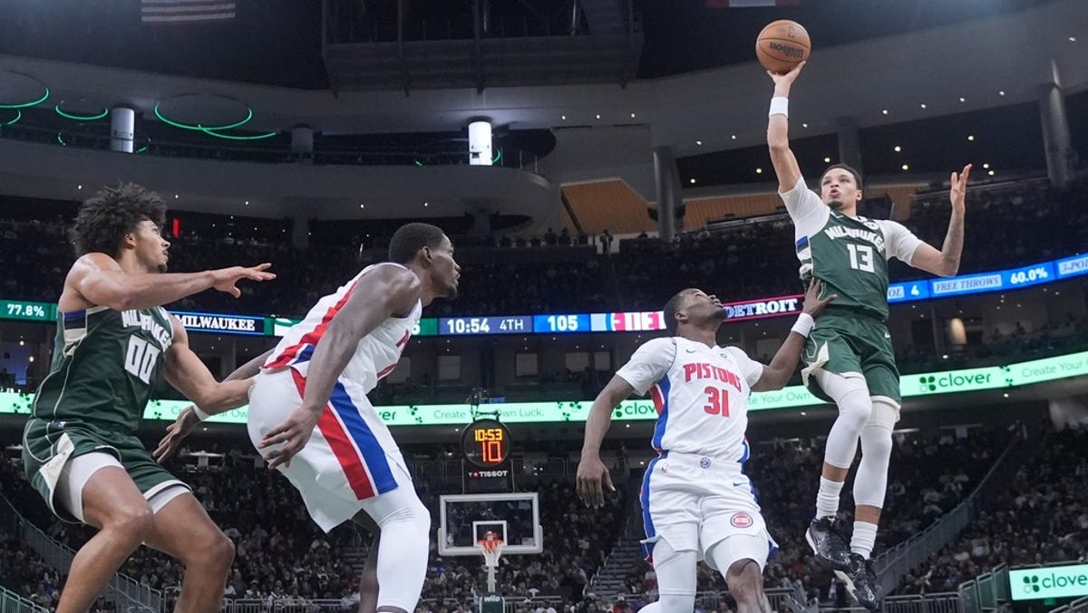 Detroit Pistons cough up huge lead in loss to Milwaukee Bucks