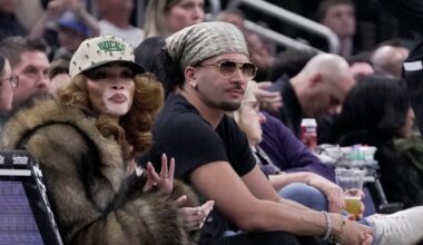 Model Winnie Harlow at fiancé Kyle Kuzma's Bucks game in Milwaukee