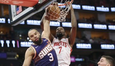 On historic night, Kevin Durant leads Rockets (15-5) to No. 2 in West