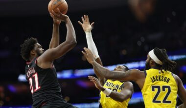 Joel Embiid steps up to lead Sixers past Pacers at home