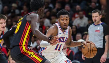 Nick Nurse talks Justin Edwards' struggles after Sixers fall to Hawks
