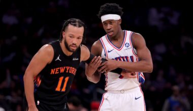 76ers' VJ Edgecombe talks success against Jalen Brunson, Knicks in win