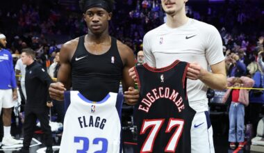 VJ Edgecombe discusses battle with Cooper Flagg after Sixers beat Mavs