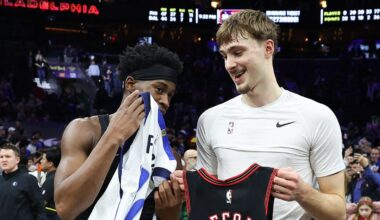 Cooper Flagg praises Sixers' VJ Edgecombe after 1st meeting