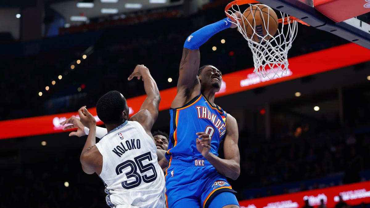 Thunder pull away late in 119-103 win over Grizzlies