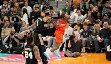 Best images from Thunder's 130-110 loss to Spurs