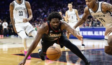 Joel Embiid discusses his knee, why Sixers lost to Nets at home