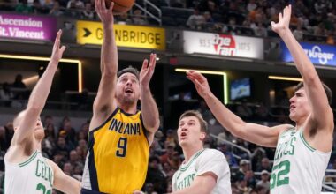 Pacers' T.J. McConnell shoves Celtics' Jordan Walsh, each draws technical