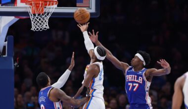 Best images from Thunder's 129-104 win over Sixers