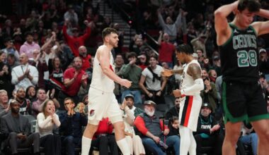 Donovan Clingan on how the Blazers beat the Celtics in the second half
