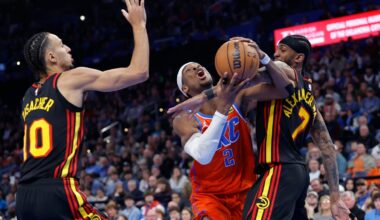 Thunder avoid upset in 140-129 win over Hawks