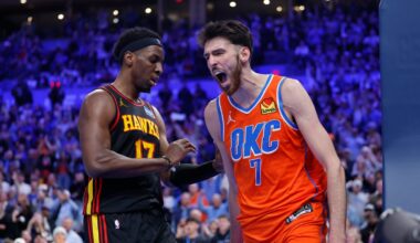Best images from Thunder's 140-129 win over Hawks