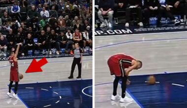 Tyler Herro Takes Ball to Groin From Ref in Hilarious Game Moment