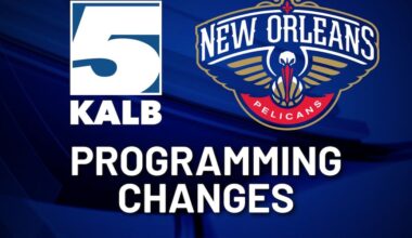 KALB programming changes for December 18, 20 and 22 for the New Orlean Pelicans games