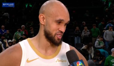 Derrick White reacts to C’s ten three-pointers in the fourth vs. MIA – NBC Sports Boston