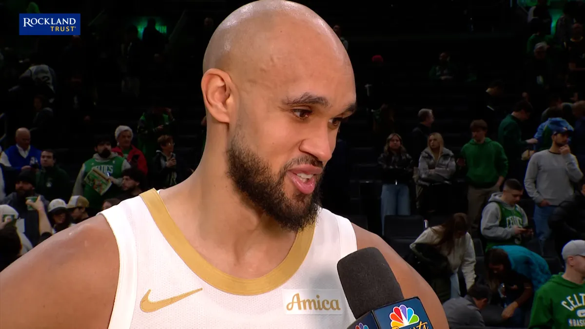 Derrick White reacts to C’s ten three-pointers in the fourth vs. MIA – NBC Sports Boston