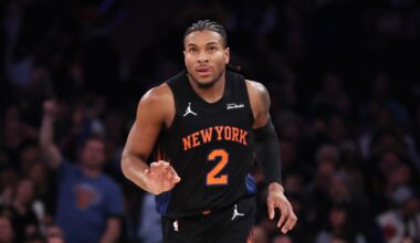 Knicks' Miles McBride out a least a week with ankle sprain