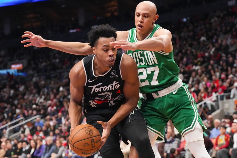 Celtics blow 23-point lead, but hold on to beat Raptors