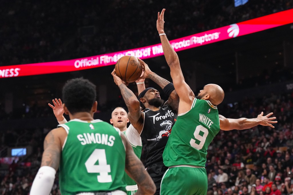 Celtics vault to third place in East by beating Raptors for fifth straight win
