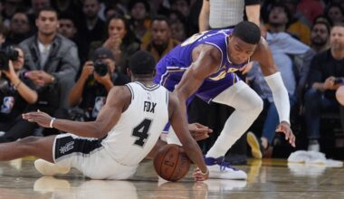Lakers again use traditional court for NBA Cup quarterfinal vs. Spurs – Orange County Register