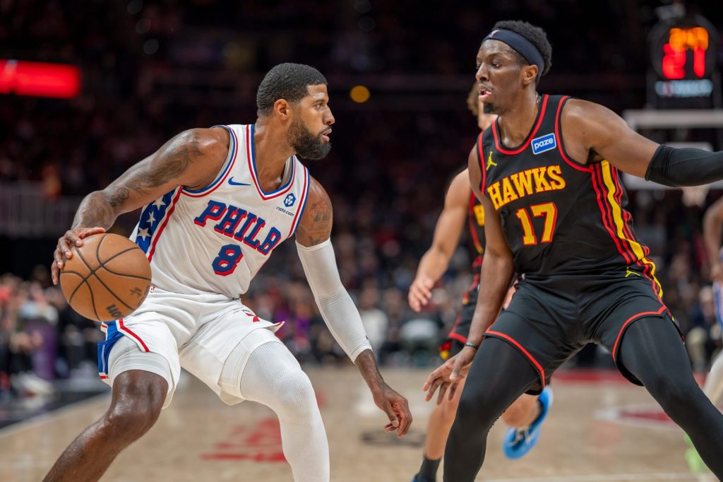 Paul George scores 35, but 76ers fall to Hawks