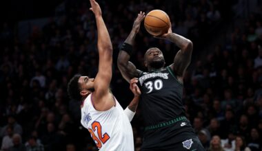 Karl-Anthony Towns scores 40 as shorthanded Knicks lose to Wolves, 114-104