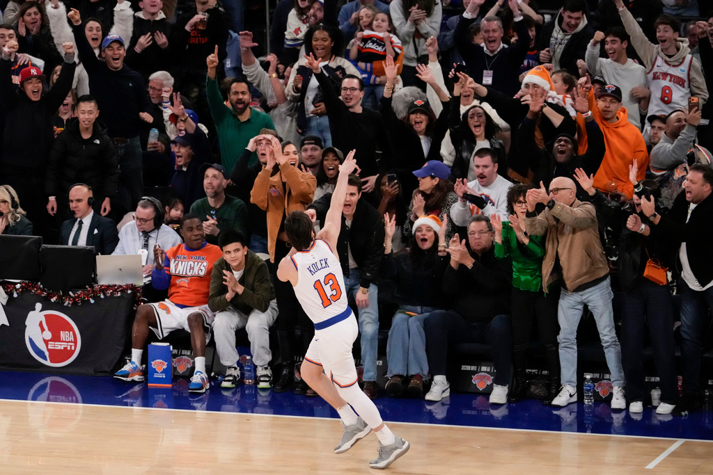 All the Knicks wanted for Christmas was a bench and they got one