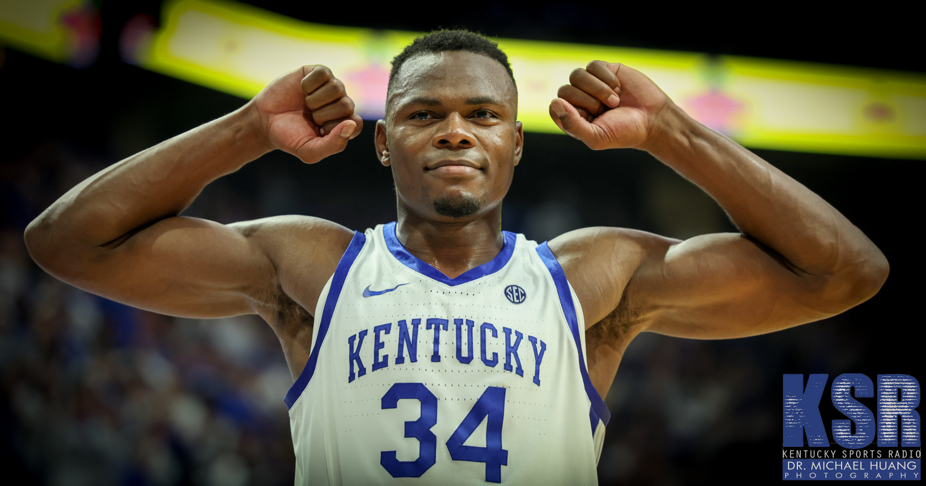 Kentucky football coach Will Stein is the Y at Rupp arena, via Dr. Michael Huang, KSR