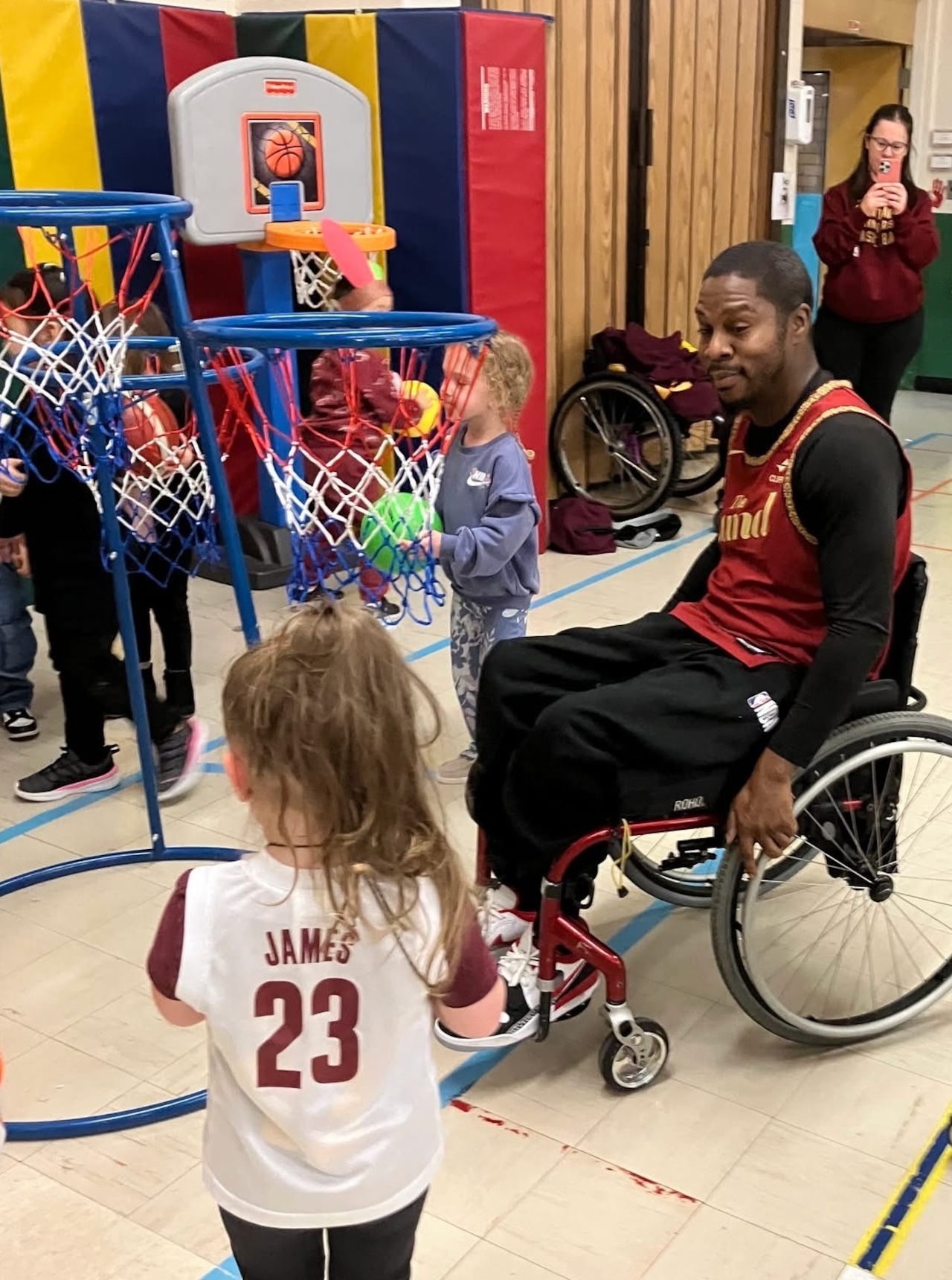 The Cleveland Cavaliers Wheelchair Basketball Team recently visited the Parma City School District’s First Step Preschool