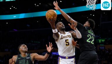 Lakers head coach JJ Redick provides an update on DeAndre Ayton's knee injury