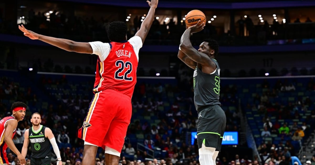 Julius Randle scores 28 as Timberwolves beat Pelicans again on a quiet night for Anthony Edwards