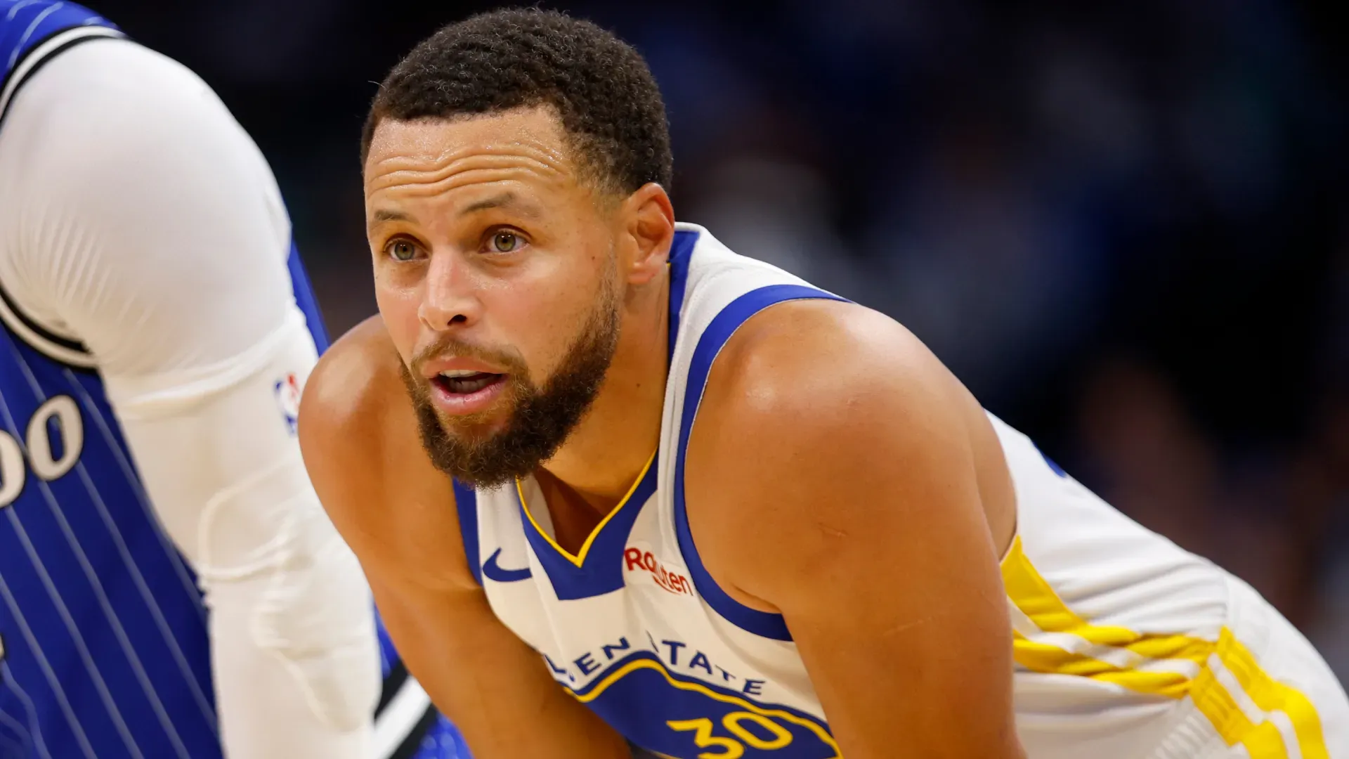 Stephen Curry of the Warriors