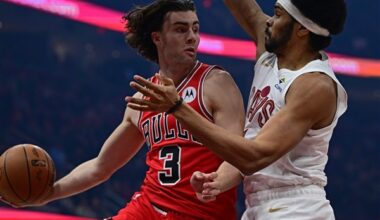 Buzelis and Vucevic score 24 apiece to lead Bulls to 136-125 victory over short-handed Cavaliers