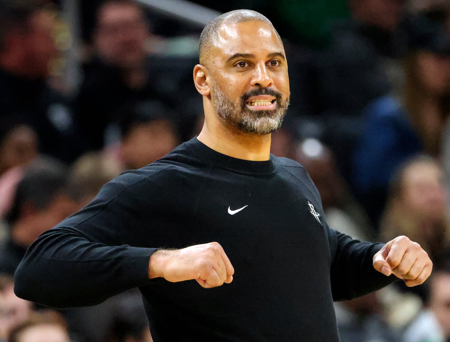 Rockets coach Ime Udoka's bank balance dropped by $25,000 after a fine for criticizing NBA officials.