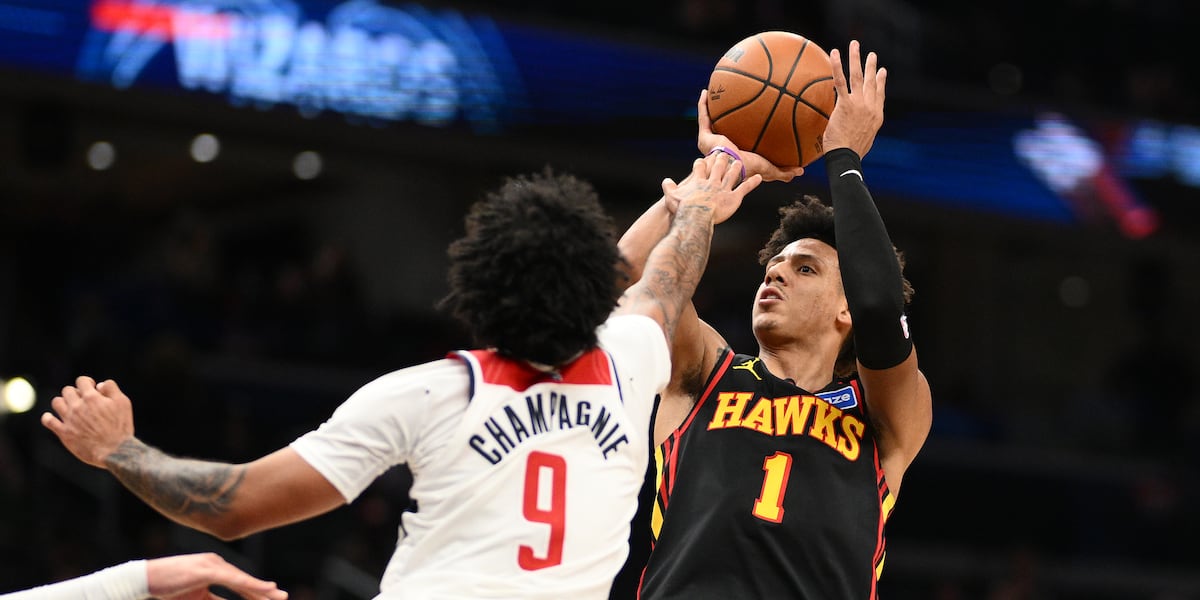Jalen Johnson has 2nd triple-double in 2 nights to lead the Hawks past the Wizards, 131-116