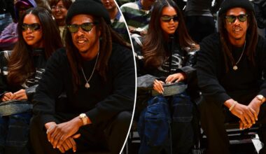Jay-Z, Blue Ivy attend Lakers vs. Spurs NBA Cup game