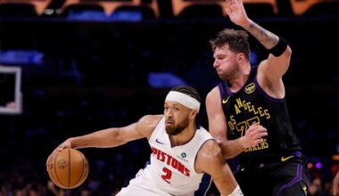 LeBron James loses on his 41st birthday as Cunningham leads the Pistons past the Lakers, 128-106