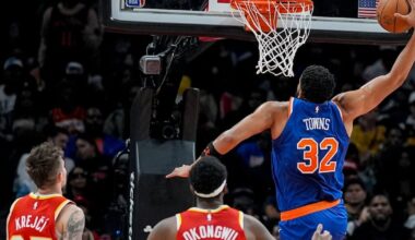 Karl-Anthony Towns scores 36 and Jalen Brunson adds 34 as Knicks hold off struggling Hawks